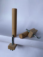 Warping Stake with Table Clamp – Wooden Loom Tensioning Peg