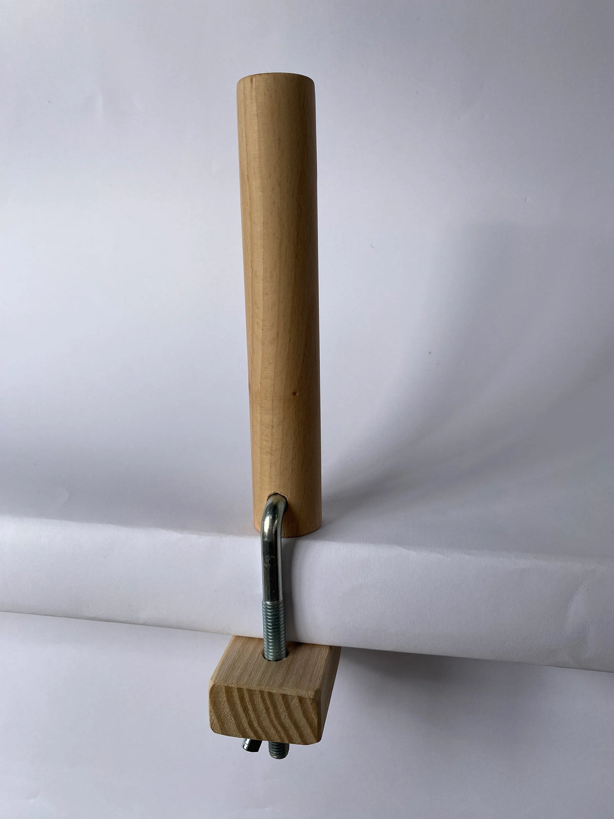 Warping Stake with Table Clamp – Wooden Loom Tensioning Peg