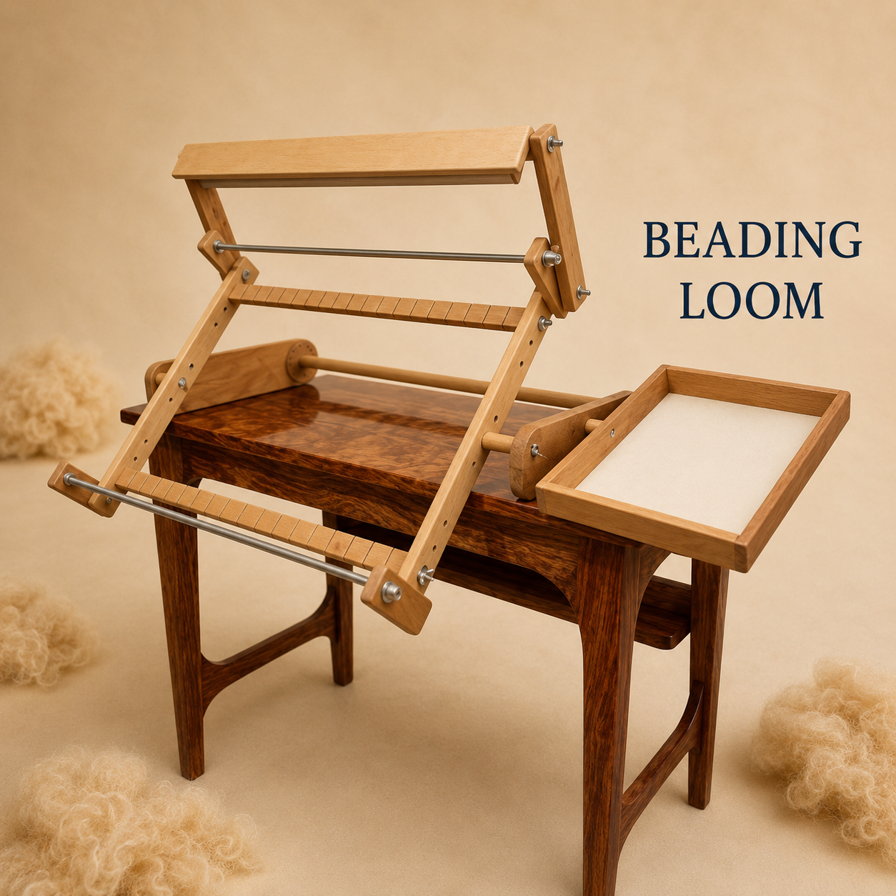 Wooden Beading Loom 500x400mm with Built-in LED Light
