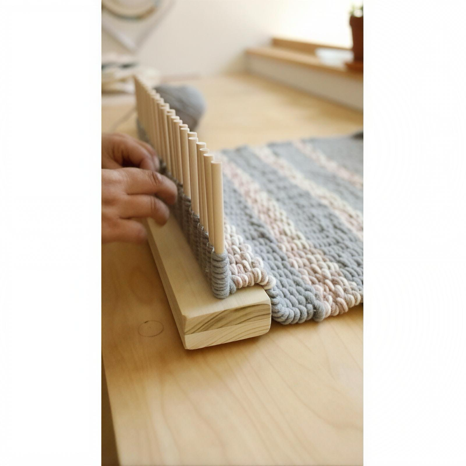 Peg Loom for Weaving | Wooden Loom for Rugs, Blankets, Scarves & Yarn Crafts