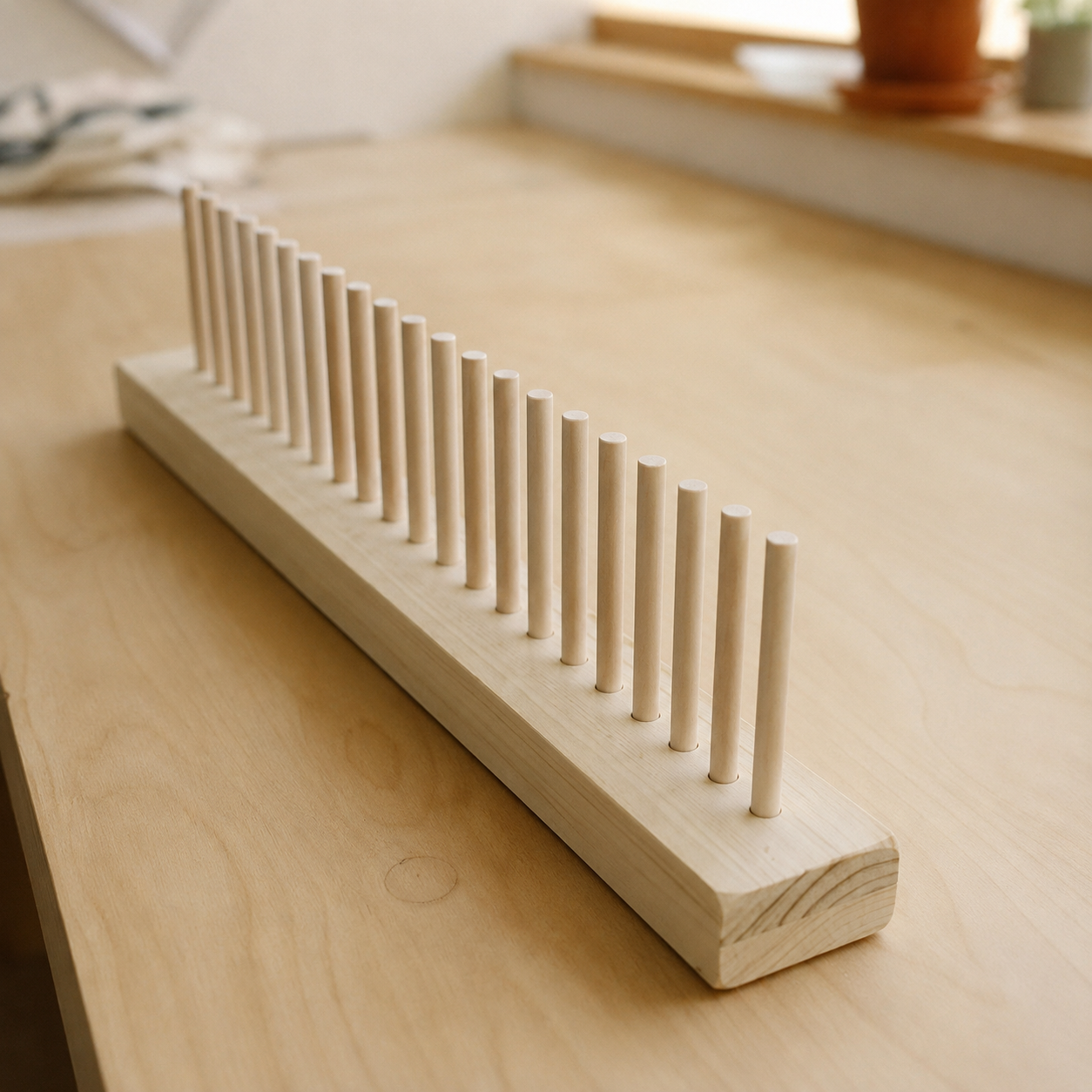 Peg Loom for Weaving | Wooden Loom for Rugs, Blankets, Scarves & Yarn Crafts