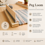 Peg Loom for Weaving | Wooden Loom for Rugs, Blankets, Scarves & Yarn Crafts