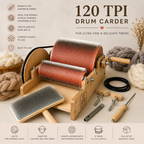 120 TPI Mini Drum Carder for Ultra-Fine & Delicate Fibers