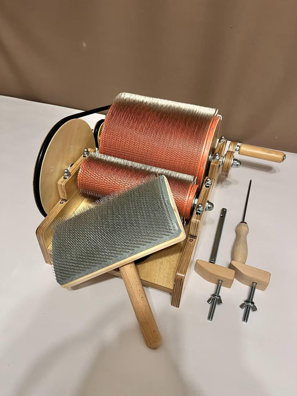 120 TPI Mini Drum Carder for Ultra-Fine & Delicate Fibers