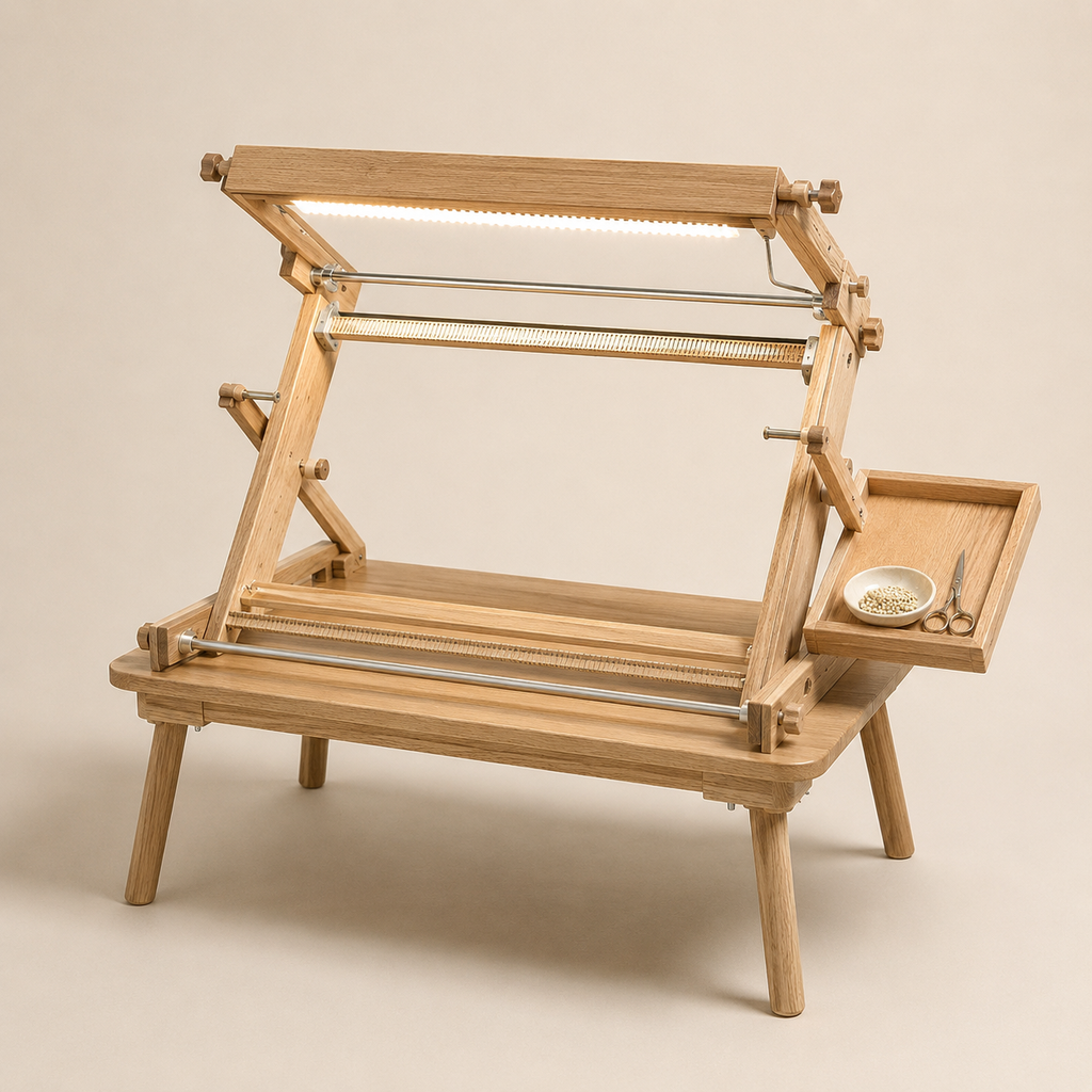 Wooden Beading Loom 500x400mm with Built-in LED Light