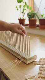 Peg Loom for Weaving | Wooden Loom for Rugs, Blankets, Scarves & Yarn Crafts